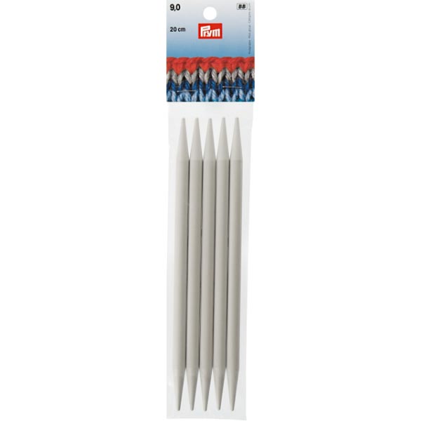 DP &GLOVE PLAST KNIT PINS 20CM 9.00MM GREY 218651