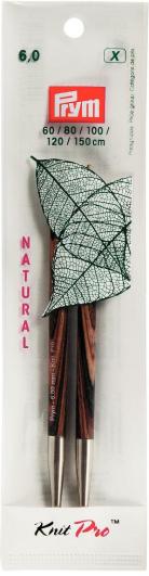 NATURAL KNIT PINS LONG 6/128 PER 5 223328