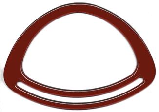 BAG HANDLE OVAL AMBER 8" X 5.75"