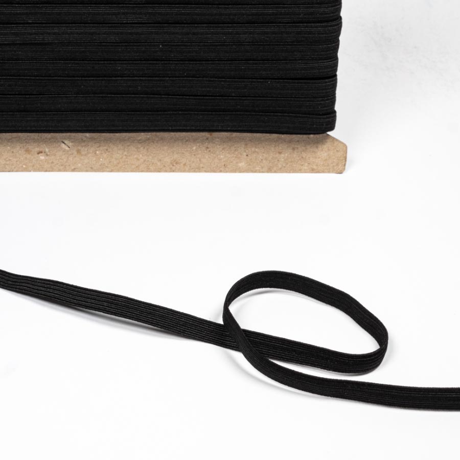 8MM/10CORD BLACK BOILPROOF ELASTIC 75M