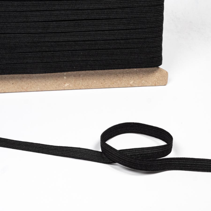 10MM/12CORD BLACK BOILPROOF ELASTIC 50M