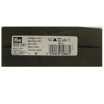 BIAS BINDING COTTON 40/20MM ARMY 903391