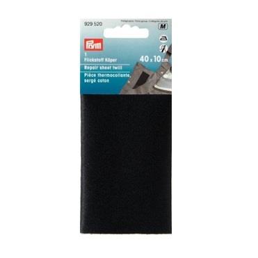 REPAIR SHEET TWILL IRON-ON 12 X 45CM BLACK 929520