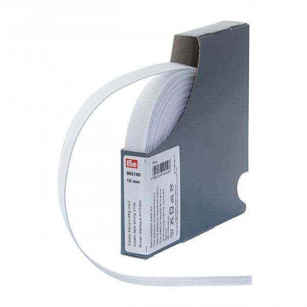 ELASTIC TAPE STRONG 18MM WHITE 955180