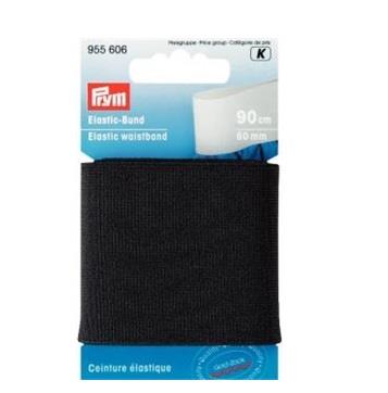 ELASTIC WAISTBAND 60 MM BLACK 955606