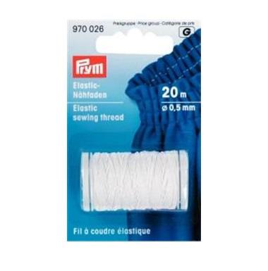 ELASTIC SEWING THREAD 0.5MM WHITE 970026