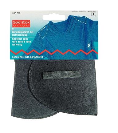 S/PADS SET-IN WITH H&L FASTENING BLACK S 993812