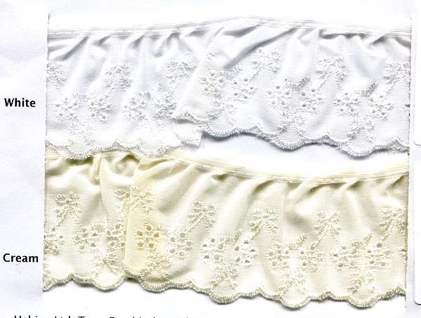 50MM FRILLED BRODERIE ANGLAIS IVORY