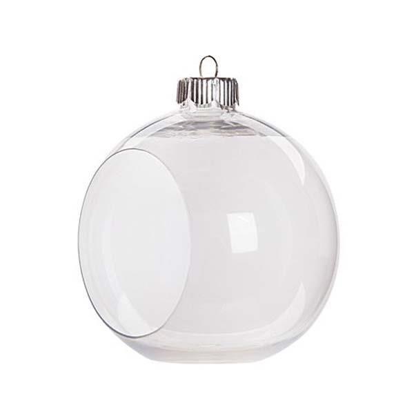 8CM OPEN FRONT BAUBLE