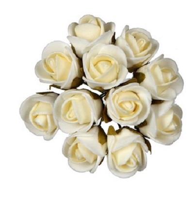 2CM FOAM ROSE - CREAM