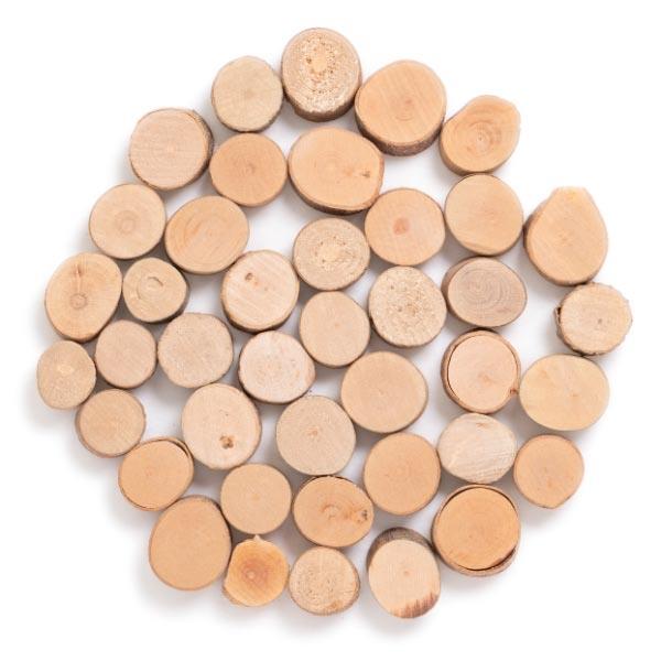 TINY WOODEN DISCS 25G