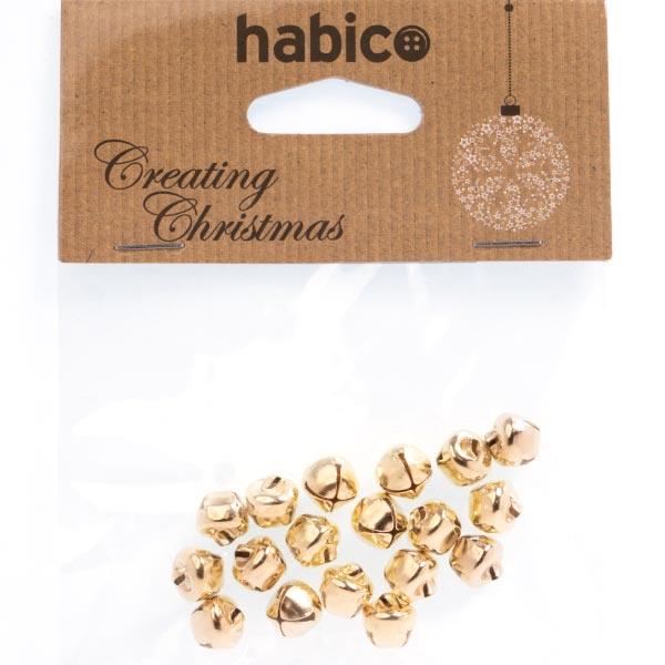 10MM GOLD BELLS 18PCS PK 6