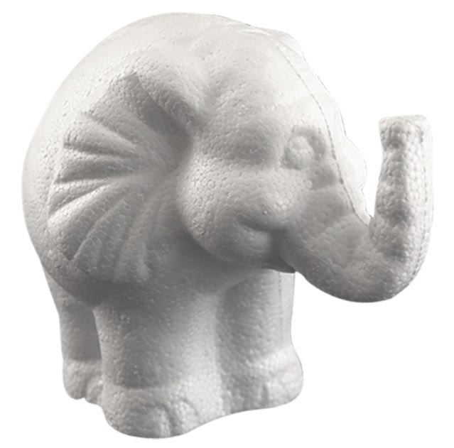 12CM POLYSTYRENE ELEPHANT SINGLE