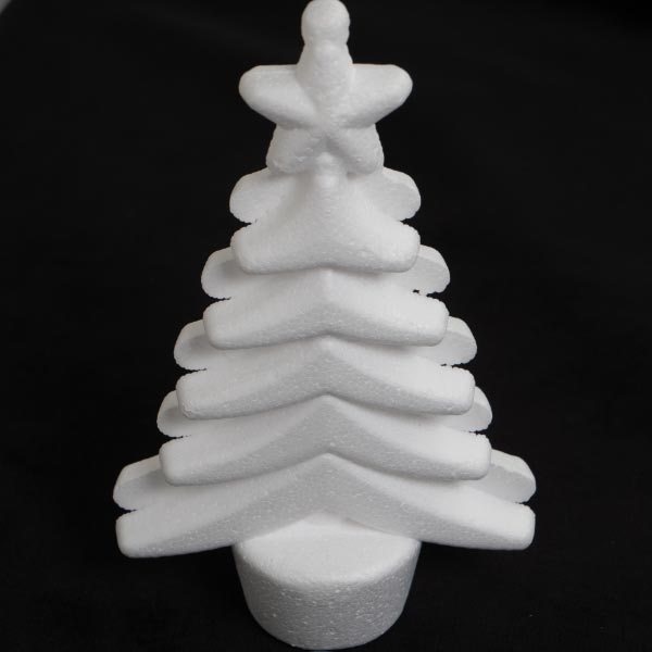 15CM POLYSTYRENE XMAS TREE PK5