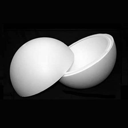 15CM POLYSTYRENE 2 PIECE BALL 100 PCS