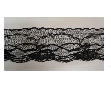 52MM FLAT NYLON LACE BLACK