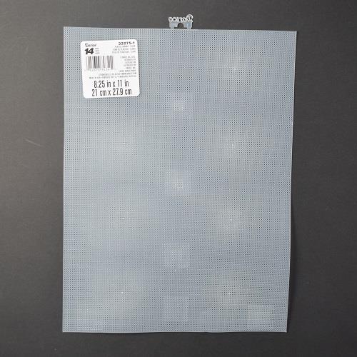 14COUNT PLASTIC CANVAS CLEAR - 12PCS