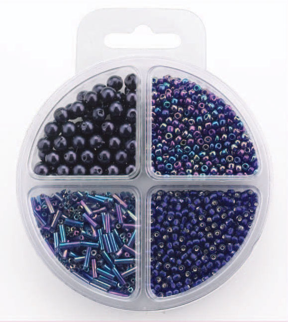 BEAD KIT 2 GLASS & 2 PLASTIC BEADS 2022