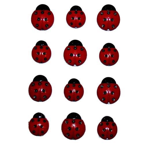 DRESS IT UP BUTTON FUN LADYBUGS 740