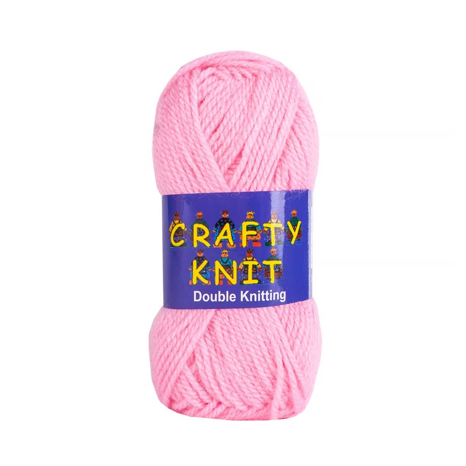 CRAFTY KNIT DK 20X25G (500G) 372 Pale Pink