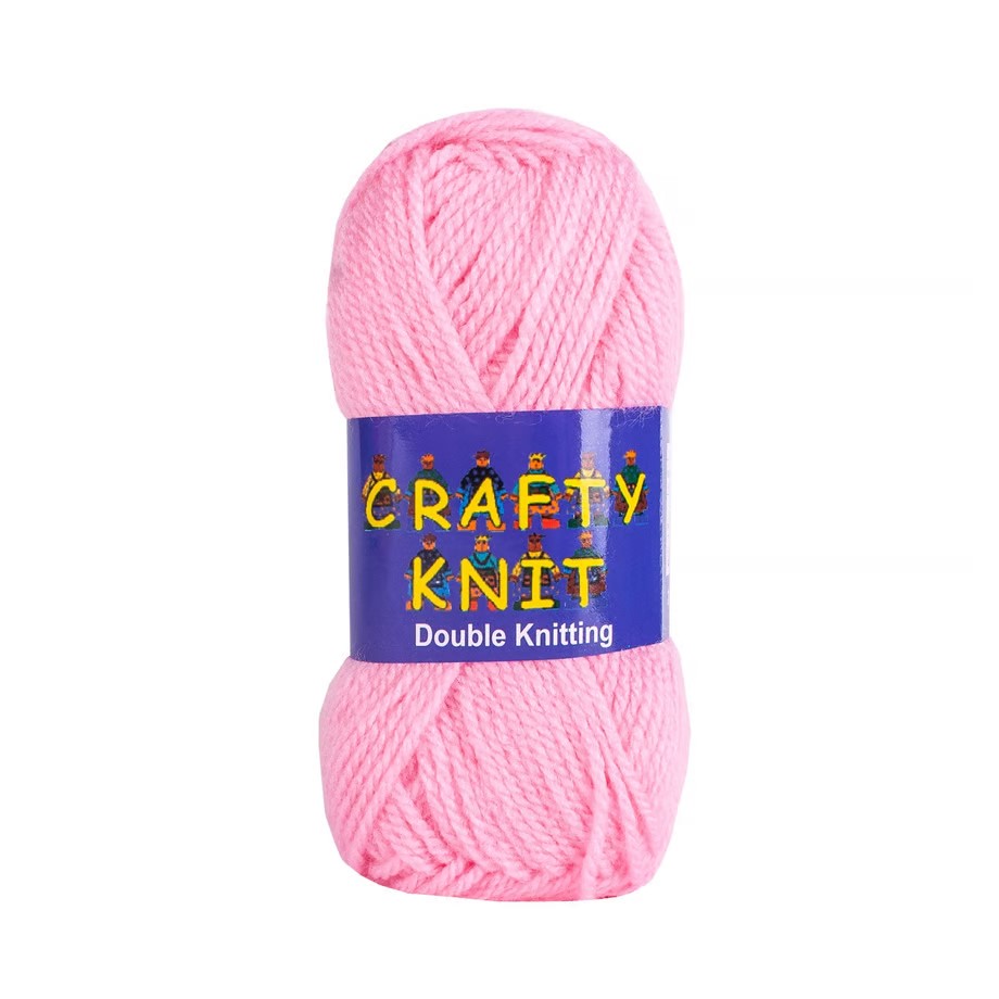 CRAFTY KNIT DK 20X25G (500G) 372 Pale Pink