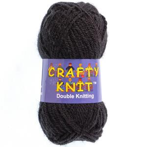 CRAFTY KNIT DK 20X25G (500G) 381 Black