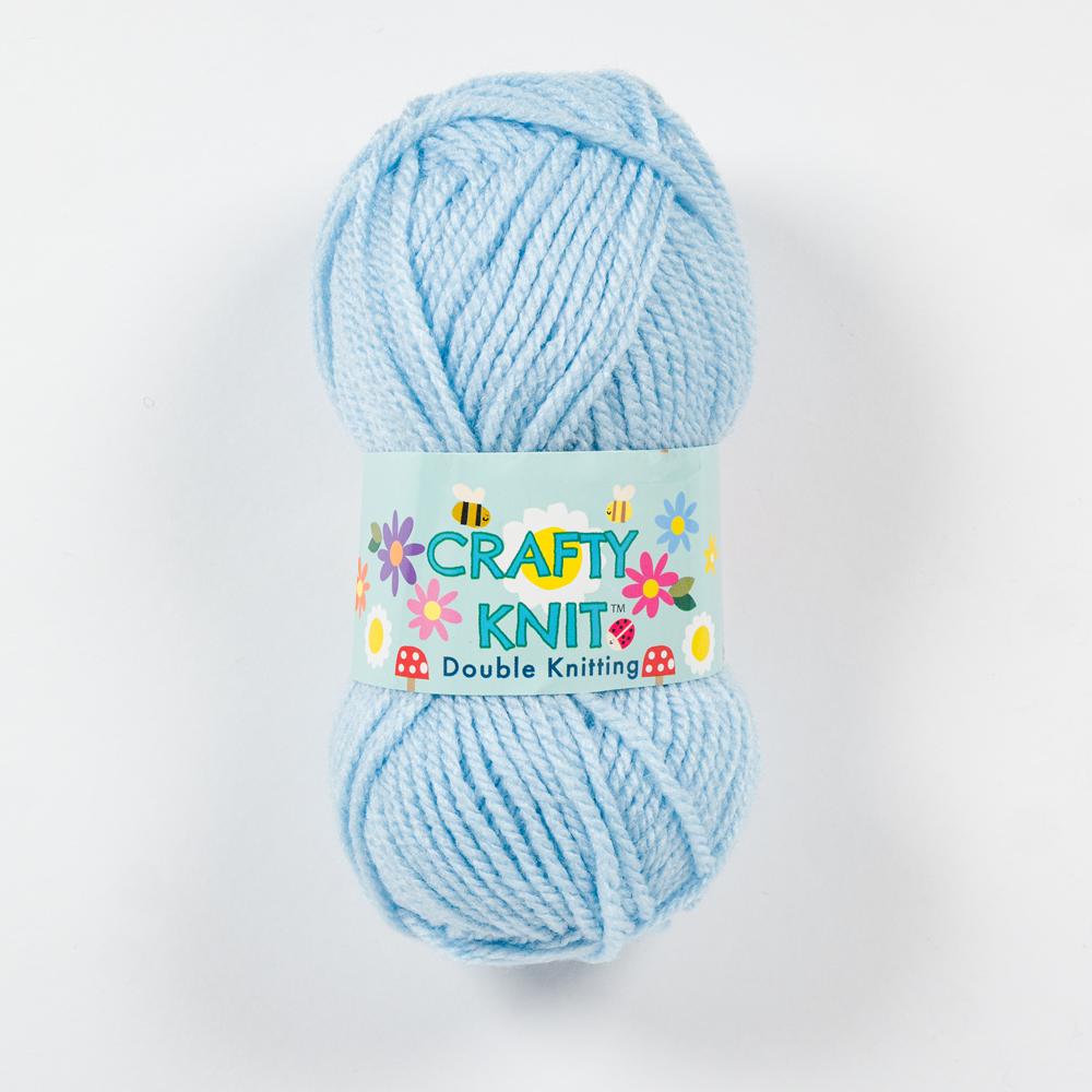 CRAFTY KNIT DK 20X25G (500G) 398 Light Blue