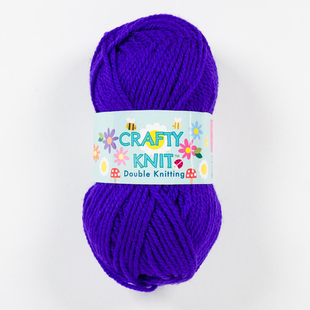 CRAFTY KNIT DK 20X25G (500G) 401 Purple