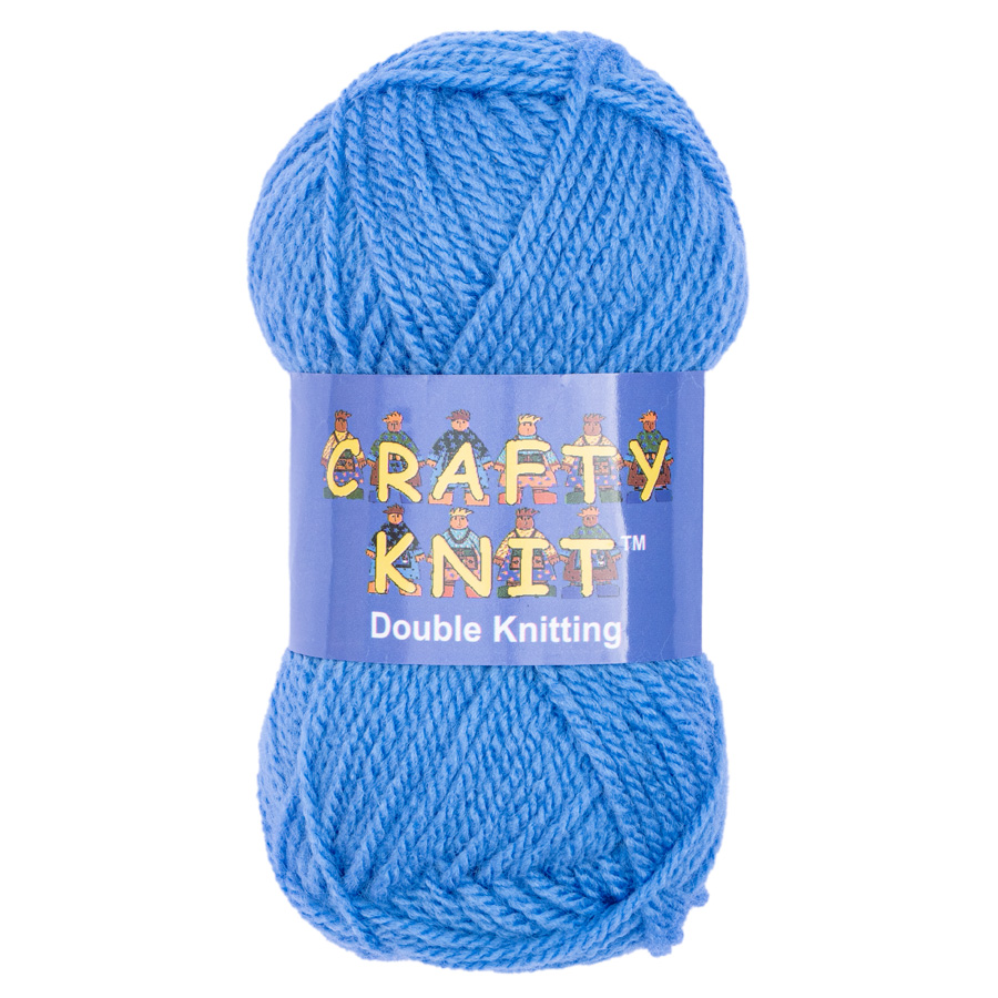 CRAFTY KNIT DK 20X25G (500G) 406 Saxe Blue