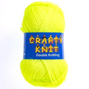 CRAFTY KNIT DK 20X25G (500G) 410 Neon Green