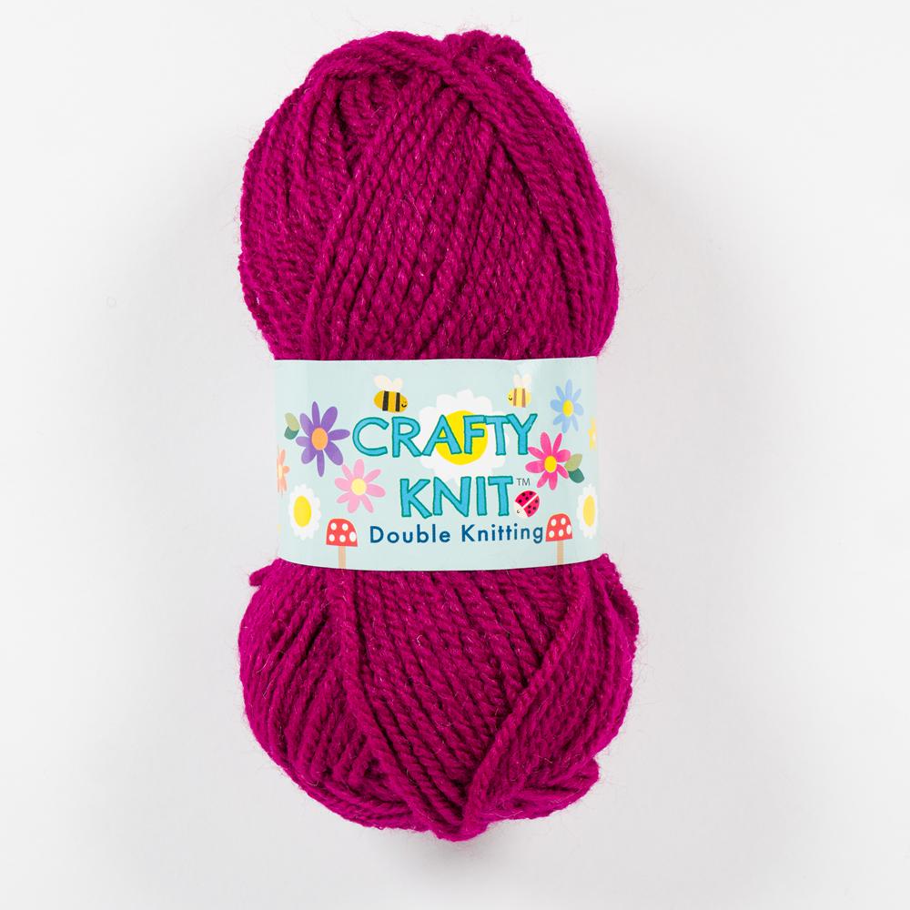 CRAFTY KNIT DK 20X25G (500G) 418 Raspberry