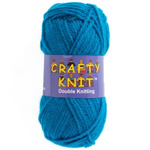 CRAFTY KNIT DK 20X25G (500G) 420 Cyan