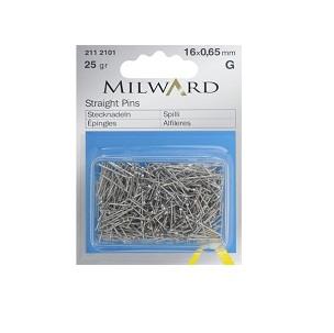 STRAIGHT PINS SILVER 25G 2112101