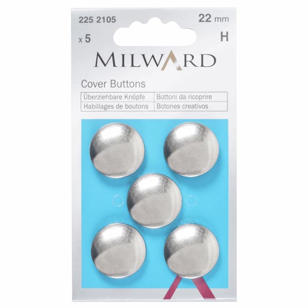 COVER BUTTONS, STEEL SILVER 2252105