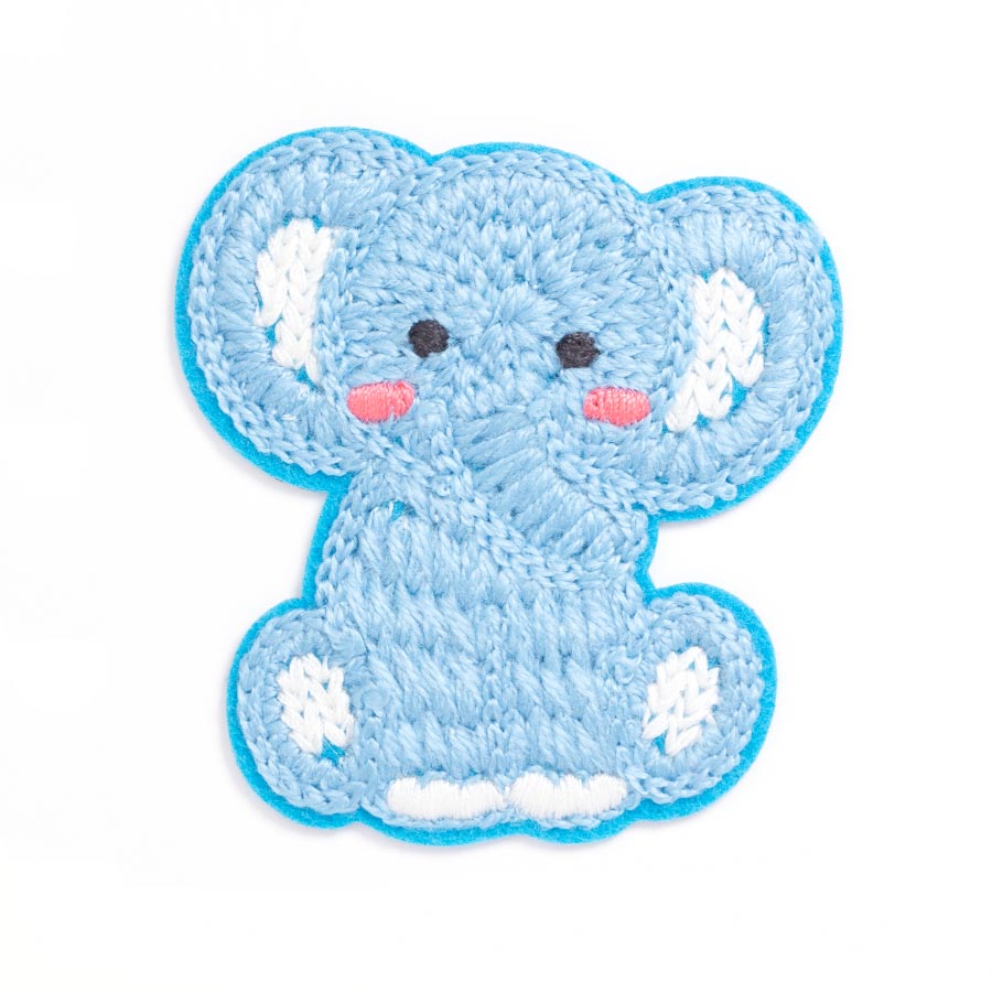 MOTIF CROCHET ELEPHANT BLUE 2083