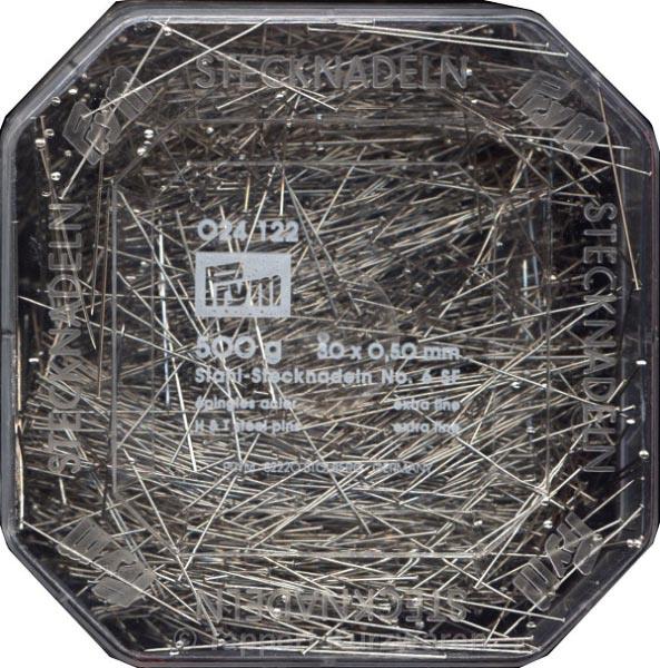 STRAIGHT PINS 6 SF 0.50 X 30MM SILVER 024122