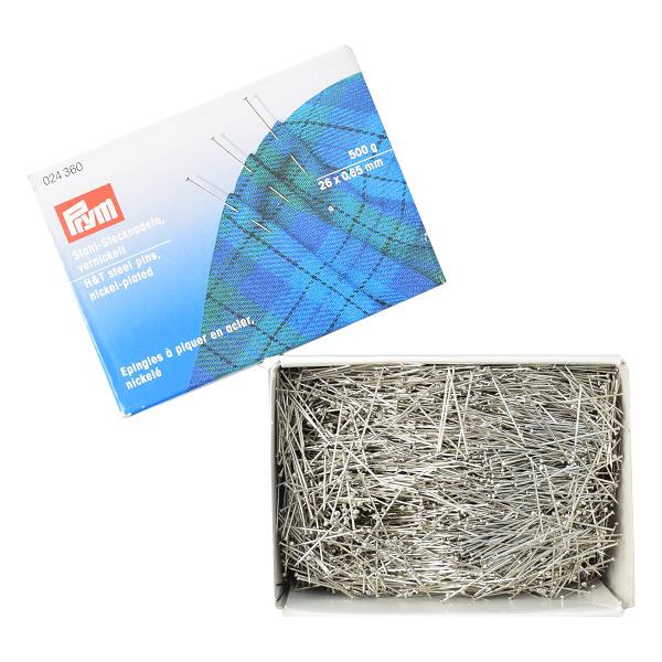 STRAIGHT PINS SILVER 0.65 X 26MM 024360