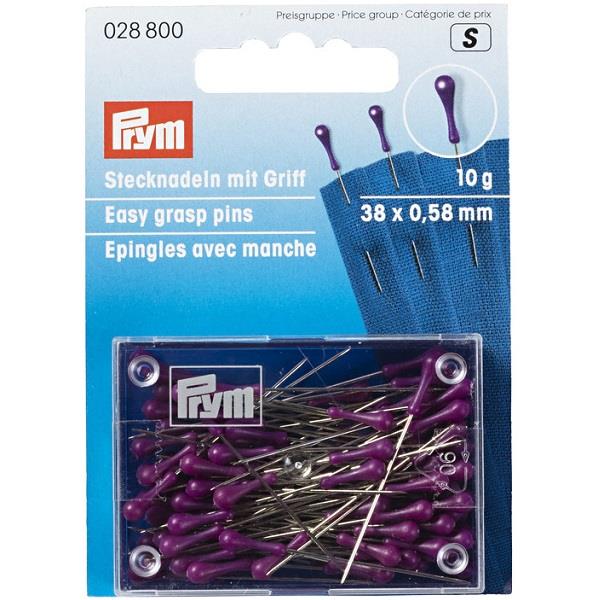 EASY GRASP PINS 38 X 0.58MM SILVER PURPLE 028800