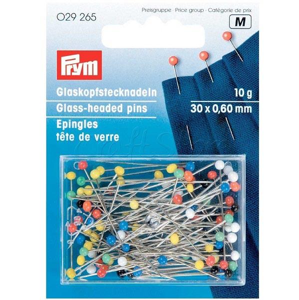 GLASS HEAD ASSTD NO. 9 0.60MM X 30MM 029265