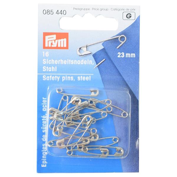 SAFETY PINS WITH COIL NO. 2/0 SILVER 23MM 085440