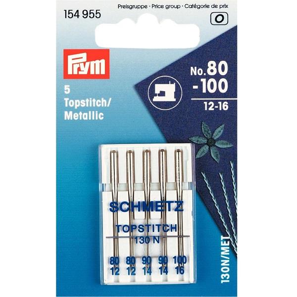 MACH NDLS SYS.130N/MET TOPSTITCH/METALLIC8 154955