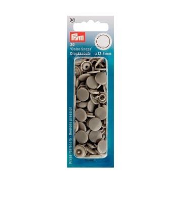 NON-SEW SNAPS 12.4MM GREY 393124