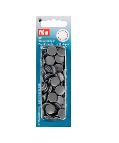 NON-SEW SNAPS 12.4MM SILVER GREY 393145