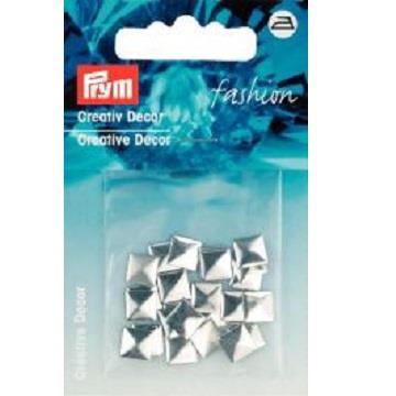 CREATIVE DECOR SQUARE IRON 8MM SILVER 403401