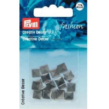 CREATIVE DECOR SQUARE IRON 8MM ANT SIL 403402