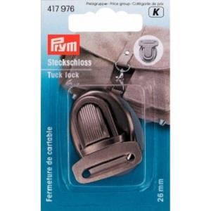 TUCK LOCK 26MM ANT SILVER 417976