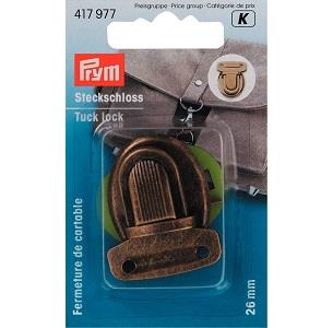 TUCK LOCK 26MM ANT BRASS 417977