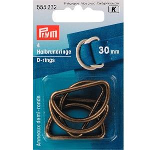 D-RINGS 30MM ANY BRASS 555232