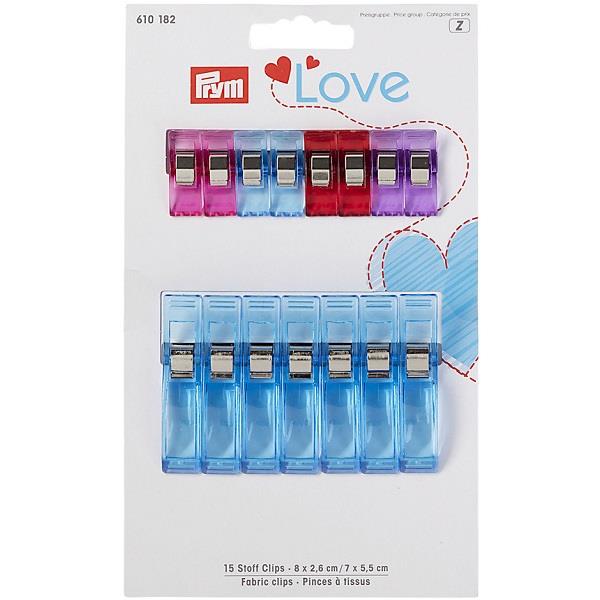 PRYM LOVE FABRIC CLIPS 2,6 & 5,5CM 610182