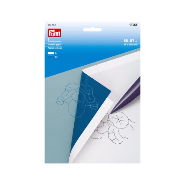 TRANSFER PAPER WHITE/BLUE 2 SHEETS 610464